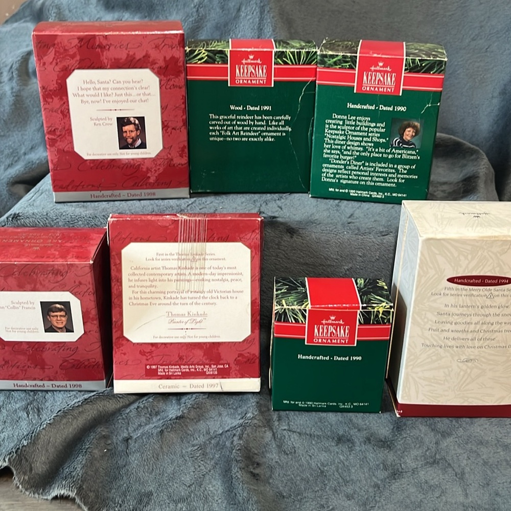 VINTAGE HALLMARK KEEPSAKE ORNAMENTS LOT OF 7 all 1990’s   #2 - Picture 6 of 7